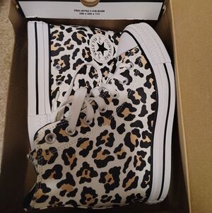 Converse Animal Print Wedge High-Tops